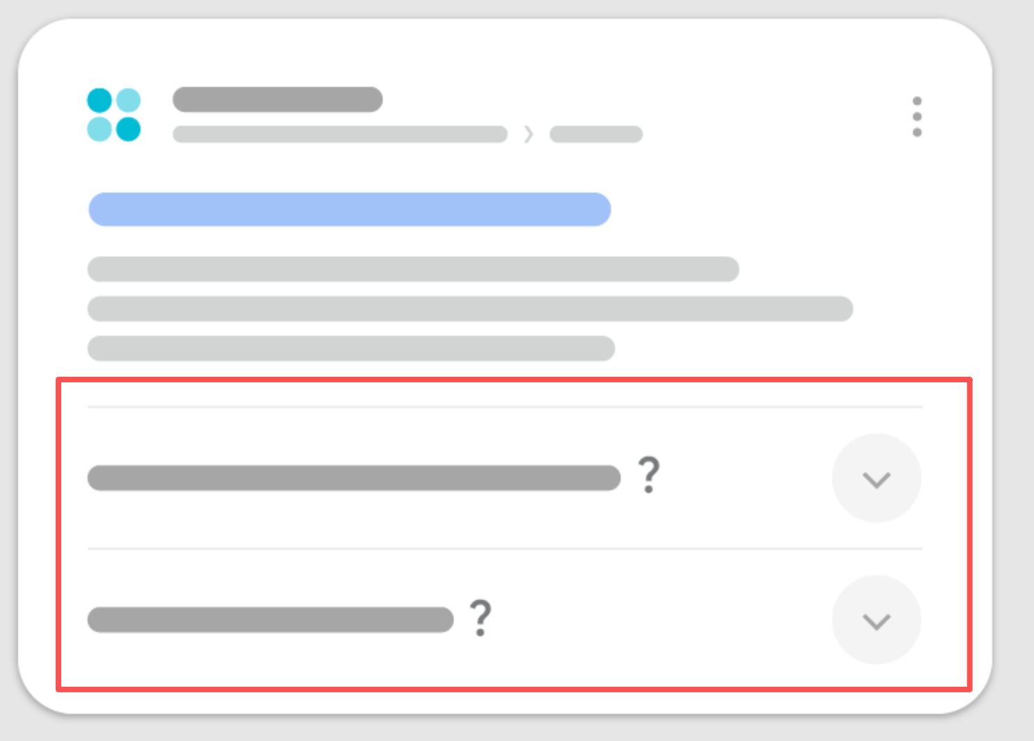 FAQ 在 SERP 中展示图