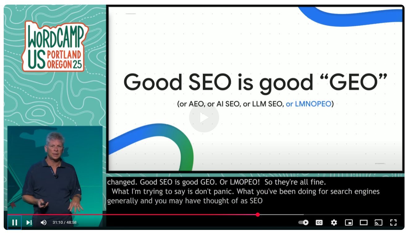 Good SEO is good GEO